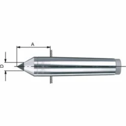 BRUCKNER Feste Zentrierspitze MK 3 Volle Spitze Hartmetall