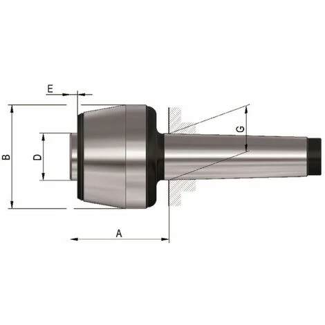 RÖHM Mitlaufende Zentrierspitzen - Für Auswechselbare Einsätze. MK 3. Größe 104 2 RÖHM Mitlaufende Zentrierspitzen - Für Auswechselbare Einsätze. MK 3. Größe 104 - Image 2