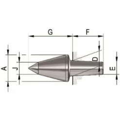 RÃ–HM Auswechselbare Einsätze Für Mitlaufende Zentrierspitzen. Größe 108. 60°VL