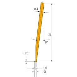 ORION Taststab 8 Grad Angewinkelt