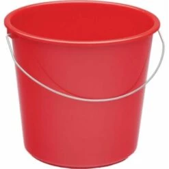 HAUSMARKE Haushaltseimer Kunststoff Rot 10 L