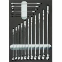 ORION Einlage Best.m.Ring-Maulschl. 17-tlg. Abm.BxT 232x332x31mm Schwarz/grau