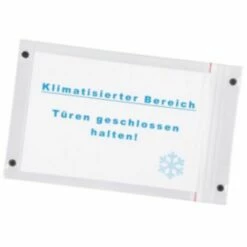 HAUSMARKE Magnettasche Transparent, DIN A5 Mit Druckverschlussband, PVC-Folie