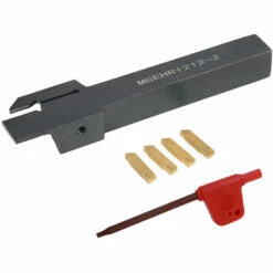ASUPERMALL 4Pcs / Box Mgmn200 Karbid-Einsatze + 12 * 100Mm Mgehr1212-2 Halter + Wrench Lathe Grooving-Drehwerkzeug Fur Cnc-Maschine -Deutschland Drechselbänke & Zubehör Verkaufs-Shop 23125083 3