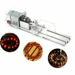 ASUPERMALL 100W Minikorn-Miniatur-Maschine-Tour Gehause Holz Buddha Pearl Tower Schleifen Und Polieren Perlen Diy Drechseln Und Polieren Bohren Drehwerkzeug 12-24Vdc -Deutschland Drechselbänke & Zubehör Verkaufs-Shop 26095421 4