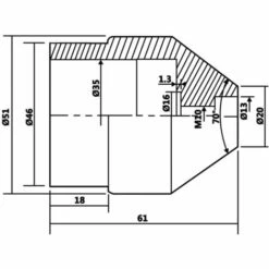 Zentrierspitze MT2 20 Bis 51 Mm VidaXL -Deutschland Drechselbänke & Zubehör Verkaufs-Shop 26591451 3
