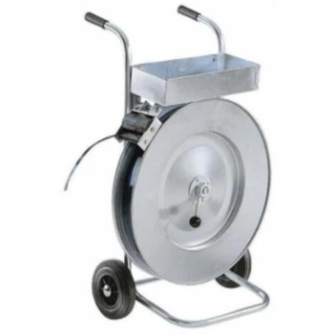 HAUSMARKE Abroller, Fahrbar, Für Stahlband, LängexBreitexHöhe 415x710x1010 Mm 1 HAUSMARKE Abroller, Fahrbar, Für Stahlband, LängexBreitexHöhe 415x710x1010 Mm