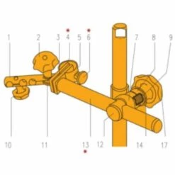 HAUSMARKE Ersatzteil Zum Stativ 34170010 Halter Teil-Nr. 1