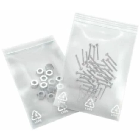 HAUSMARKE Folienbeutel Polyethylen, Druckverschluss Stärke 0,05 Mm, Abmessung 180x250 Mm 1 HAUSMARKE Folienbeutel Polyethylen, Druckverschluss Stärke 0,05 Mm, Abmessung 180x250 Mm