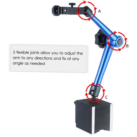 ASUPERMALL Großer Magnetischer Universaltischhalter, Hebelkomparatorhalter, Blau 2 ASUPERMALL Großer Magnetischer Universaltischhalter, Hebelkomparatorhalter, Blau - Image 2