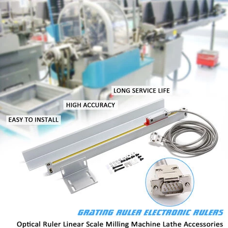 ASUPERMALL Gitterlineal Elektronisches Lineal Optisches Lineal Drehmaschinenfrasmaschinenzubehor Messzubehor Hub 300 Mm 2 ASUPERMALL Gitterlineal Elektronisches Lineal Optisches Lineal Drehmaschinenfrasmaschinenzubehor Messzubehor Hub 300 Mm - Image 2
