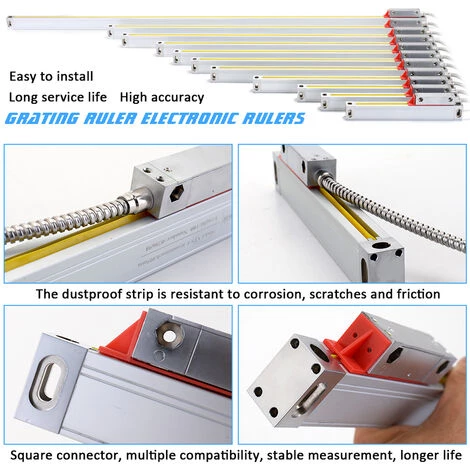ASUPERMALL Gitterlineal Elektronisches Lineal Optisches Lineal Drehmaschinenfrasmaschinenzubehor Messzubehor Hub 300 Mm 5 ASUPERMALL Gitterlineal Elektronisches Lineal Optisches Lineal Drehmaschinenfrasmaschinenzubehor Messzubehor Hub 300 Mm - Image 5