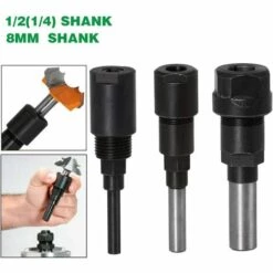 LITZEE Router Spannzangenverlängerung Router Bit Kragenverlängerung & Trimmen Schneiden Gravur Maschinenverlängerung Holzbearbeitungsfutterhalter Fräser (8MM Schaft) -Deutschland Drechselbänke & Zubehör Verkaufs-Shop 28933578 4