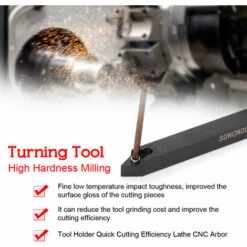 HAPPYSHOPPING 8mm 7 Teilige Set Hohe Härte Metalldrehwerkzeuge CNC-Drehmaschine Fräswerkzeug Mit Schlüsselblatt Mit -Deutschland Drechselbänke & Zubehör Verkaufs-Shop 30356011 3