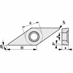 PROMAT Wendeschneidplatte (VBMT160408-M UNI / Inhalt: 10 Stück) - 4000858777 -Deutschland Drechselbänke & Zubehör Verkaufs-Shop 30635456 3
