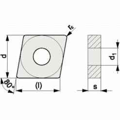 PROMAT Wendeschneidplatte (CNMG120404-M UNI / Inhalt: 10 Stück) - 4000858943 -Deutschland Drechselbänke & Zubehör Verkaufs-Shop 30635568 3