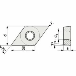 PROMAT Wendeschneidplatte (DNKG150608-AL ALU / Inhalt: 10 Stück) - 4000858950 -Deutschland Drechselbänke & Zubehör Verkaufs-Shop 30635586 3