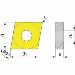 PROMAT Wendeschneidplatte (CNMG120408L-HP UNI35 / Links / Inhalt: 10 Stück) - 4000859248 -Deutschland Drechselbänke & Zubehör Verkaufs-Shop 30635969 3