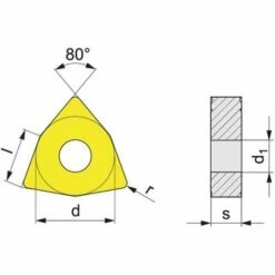 PROMAT Wendeschneidplatte (WNMG080408R-HP UNI35 / Rechts / Inhalt: 10 Stück) - 6480005724 -Deutschland Drechselbänke & Zubehör Verkaufs-Shop 30639350 3