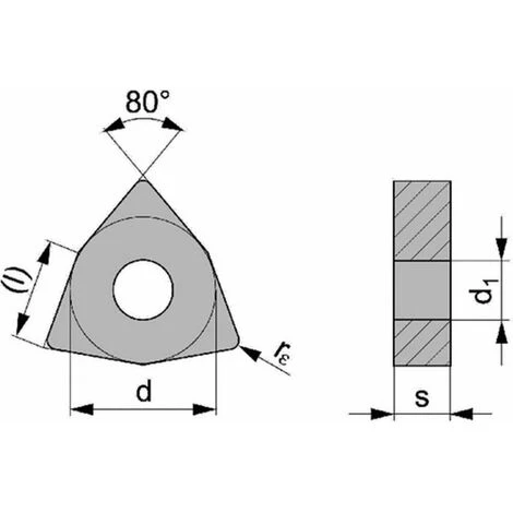 PROMAT Wendeschneidplatte (WNMG060408-M PMK30 / Inhalt: 10 Stück) - 6480009150 3 PROMAT Wendeschneidplatte (WNMG060408-M PMK30 / Inhalt: 10 Stück) - 6480009150 - Image 3