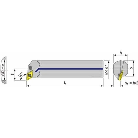 PROMAT Bohrstange (A25R-PDUNR 11 / Rechts Vernickelt) - 6483999987 4 PROMAT Bohrstange (A25R-PDUNR 11 / Rechts Vernickelt) - 6483999987 - Image 4