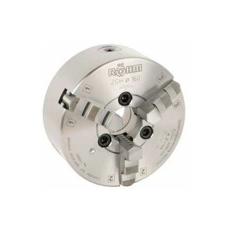 ELMAG RÖHM-Dreibacken Drehfutter DM 250, Kegel 8, DIN 55029 Stahlkörper, Camlock 2 ELMAG RÖHM-Dreibacken Drehfutter DM 250, Kegel 8, DIN 55029 Stahlkörper, Camlock – Bild 2