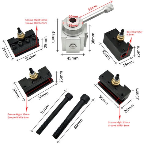 ASUPERMALL Halterwechselwerkzeug Mini-Werkzeug Schnelltour Nach Dem Halter Cutter Kit Schraubensatz Zum Anpacken Von Bohrungen Dekolleté Cle 2 ASUPERMALL Halterwechselwerkzeug Mini-Werkzeug Schnelltour Nach Dem Halter Cutter Kit Schraubensatz Zum Anpacken Von Bohrungen Dekolleté Cle - Image 2