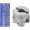 ASUPERMALL BAP 400R50-22-4T Bohrkopf Hartmetallfraser Werkzeugmaschinenzubehor Mit 10 Schneidkopfen
