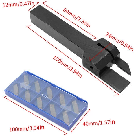 ASUPERMALL Mgehr1212-3 Cutth-Off-Trennwerkzeug Fur Drehmaschinenhalter + Mgmn300-Einsatzklingen + Cle 5 ASUPERMALL Mgehr1212-3 Cutth-Off-Trennwerkzeug Fur Drehmaschinenhalter + Mgmn300-Einsatzklingen + Cle - Image 5