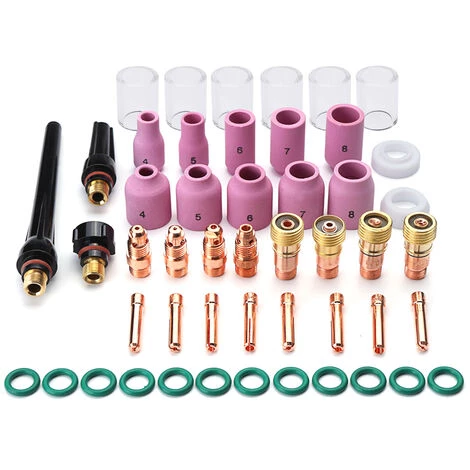 ASUPERMALL 49Pcs Stubby Tig Schweißgasbrenner Target # 10 Pyrex Glass Cup Kit Fur Wp-17/18/26 1 ASUPERMALL 49Pcs Stubby Tig Schweißgasbrenner Target # 10 Pyrex Glass Cup Kit Fur Wp-17/18/26