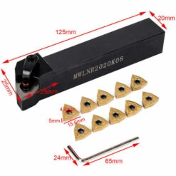 ASUPERMALL Halter + 10 Stuck Mwlnr2020K08 Wnmg080404 Hartmetalleinsatze + Drehmaschinenbeugung -Deutschland Drechselbänke & Zubehör Verkaufs-Shop 30945257 3