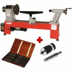 DRECHSELBANK HOLZMANN D460FXL + KEGELDORN+BOHRFUTTER 1-16 MM +DRECHSELSATZ H8TLG