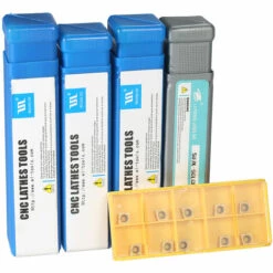 HAPPYSHOPPING 10 Teile / Schachtel CCMT060204-HM Wendeschneidplatten + 6/7/8 / 10mm SCLCR06 Halter Bohrstange + 4 Stücke Schraubenschlüssel