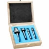 HAPPYSHOPPING 4 STÜCKE Holzbearbeitung Fingerhut Sets MT1 Für Cutter Holz Metall Drehwerkzeug Multifunktionaler Stahl Robust,Mehrfarbig