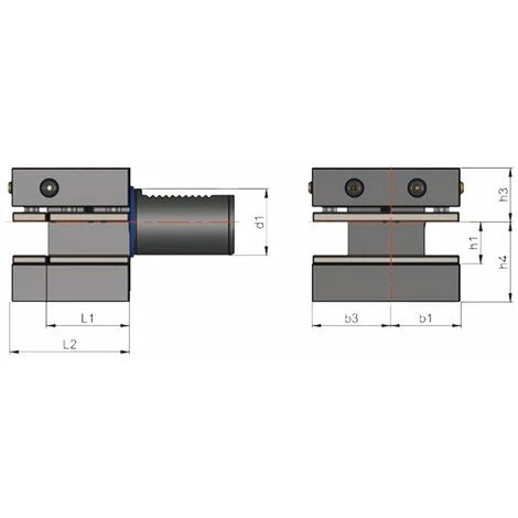 EROGLU Vierkant-Aufnahme VDI 40 X 25 Mm D1 2 EROGLU Vierkant-Aufnahme VDI 40 X 25 Mm D1 - Image 2