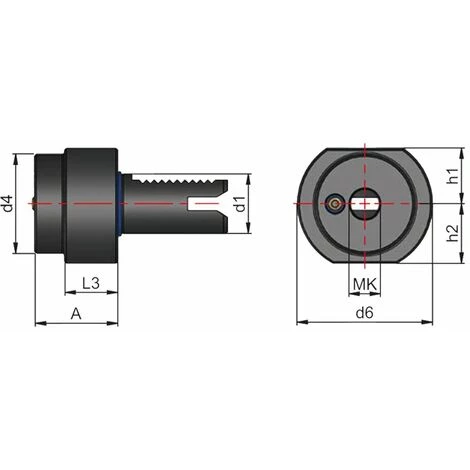 EROGLU Bohrerhalter F1 VDI 16 X MK 1 2 EROGLU Bohrerhalter F1 VDI 16 X MK 1 - Image 2
