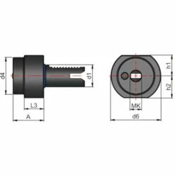 EROGLU Bohrerhalter F1 VDI 20 X MK 1