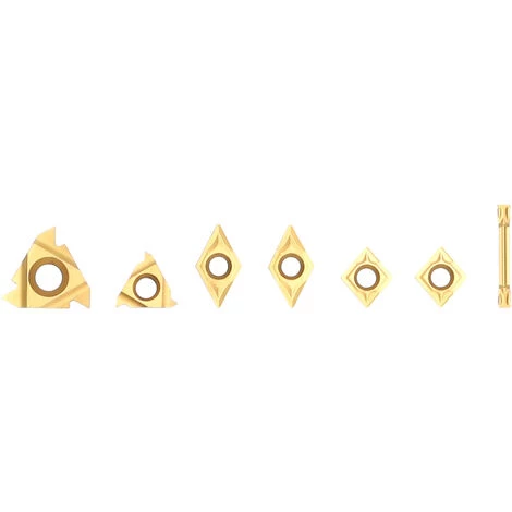 ASUPERMALL 7pcs 12mm Schaftdurchmesser Drehbank-Bohrstangen-Einsatz-Set Fur Die Bearbeitung Von Stahlteilen 5 ASUPERMALL 7pcs 12mm Schaftdurchmesser Drehbank-Bohrstangen-Einsatz-Set Fur Die Bearbeitung Von Stahlteilen - Image 5