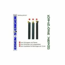 PROXXON Stahlhaltersatz 8x8x90 Mit HM-Wendeplatten No 24555