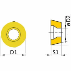 Optimum HM-Ersatzwendeplatten ISO RNMM1003MO, 3441702