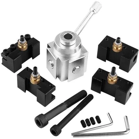 BRIDAY Schnellwechsel-Drehwerkzeughalter Aus Stahl Für Drehmaschinen, Bohrer 1 BRIDAY Schnellwechsel-Drehwerkzeughalter Aus Stahl Für Drehmaschinen, Bohrer