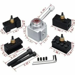 BRIDAY Schnellwechsel-Drehwerkzeughalter Aus Stahl Für Drehmaschinen, Bohrer 7 BRIDAY Schnellwechsel-Drehwerkzeughalter Aus Stahl Für Drehmaschinen, Bohrer -Deutschland Drechselbänke & Zubehör Verkaufs-Shop 45293837 3