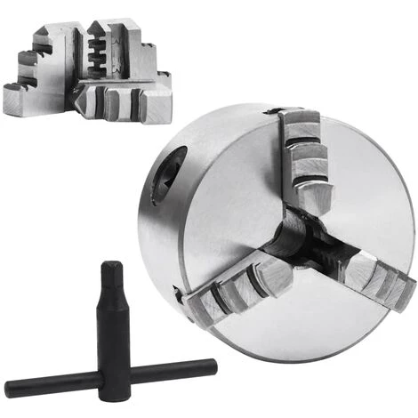 LONGZIMING 3-Backen-Drehfutter Selbstzentrierend 80 Mm Stahl 2 LONGZIMING 3-Backen-Drehfutter Selbstzentrierend 80 Mm Stahl - Image 2