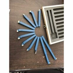 HIASDFLS 11 Stücke Hartmetallbestückte Drehmaschine Drehwerkzeuge Metallschneidwerkzeug Bits Set -Deutschland Drechselbänke & Zubehör Verkaufs-Shop 55534439 4