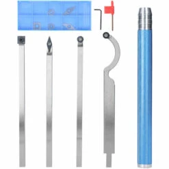 HAPPYSHOPPING 12 Teile / Satz Hohe Härte Metall Drehmaschine Drehwerkzeug Kit Bohrstangenhalter Set Für Die Verarbeitung Von Stahlteilen Handholzbearbeitungswerkzeug