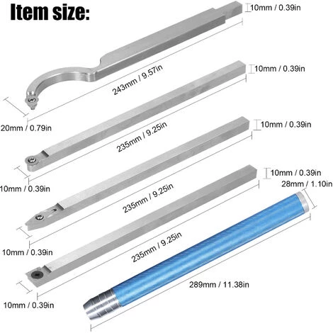 HAPPYSHOPPING 12 Teile / Satz Hohe Härte Metall Drehmaschine Drehwerkzeug Kit Bohrstangenhalter Set Für Die Verarbeitung Von Stahlteilen Handholzbearbeitungswerkzeug 2 HAPPYSHOPPING 12 Teile / Satz Hohe Härte Metall Drehmaschine Drehwerkzeug Kit Bohrstangenhalter Set Für Die Verarbeitung Von Stahlteilen Handholzbearbeitungswerkzeug - Image 2