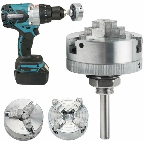 QERSTA Drehfutter Aus Zinklegierung, Selbstzentrierendes Spannzubehör Für Elektrische Schlagbohrmaschinen 2 QERSTA Drehfutter Aus Zinklegierung, Selbstzentrierendes Spannzubehör Für Elektrische Schlagbohrmaschinen - Image 2