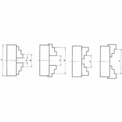 PRŽäZISIONS 3 BACKENFUTTER 80 MM DREIBACKENFUTTER DREHBANKFUTTER FERVI M049/080 -Deutschland Drechselbänke & Zubehör Verkaufs-Shop 63930873 3