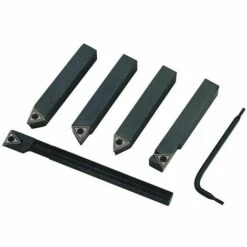 DREHSTAHL-SATZ DREHMEIŽƒEL-SET 5-TEILIG MIT WENDEPLATTEN 10x10 8x8 MM FERVI B007/10