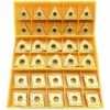 DONTODENT 30 Stück CNMG 431 + WNMG 431 + TNMG 331 CNC-Drehwerkzeug, Drehbar, Massives Hartmetall